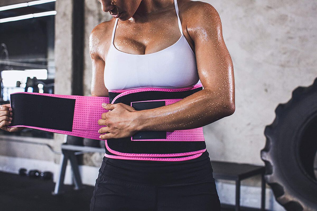 Waist Shaper Pro Series Waist Trimmer Sweet Sweat Velcro Straps