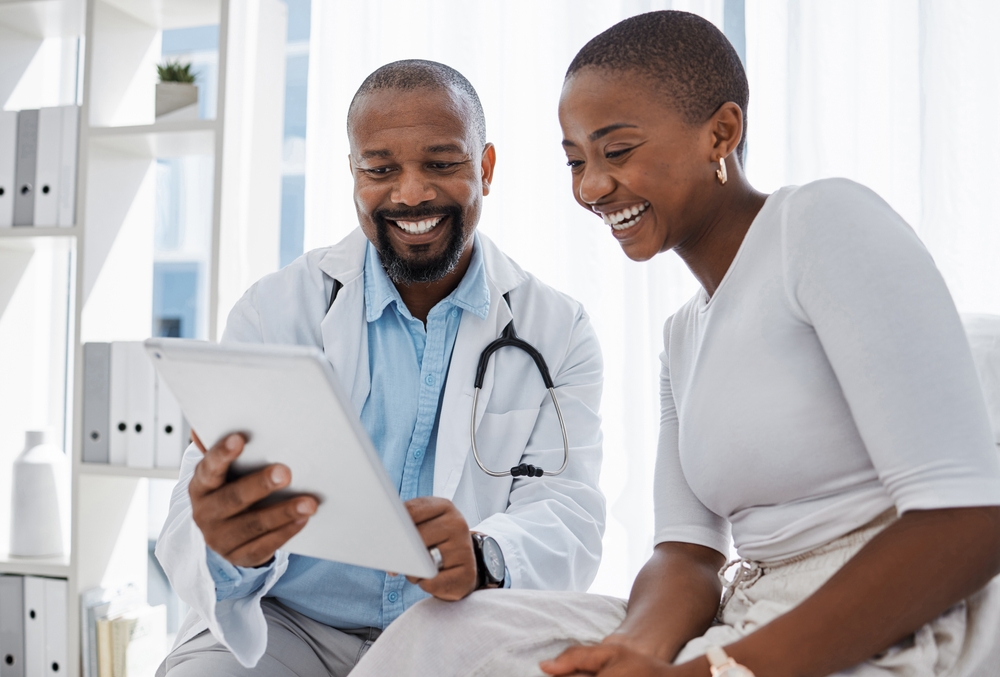 Doctor talking with his patient